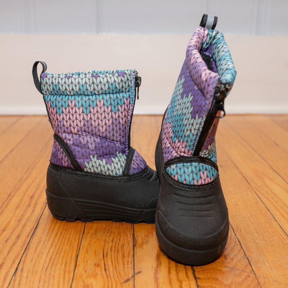 Northside Unisex-Child Icicle Snow Boot, Purple/Turquoise, Size 8
